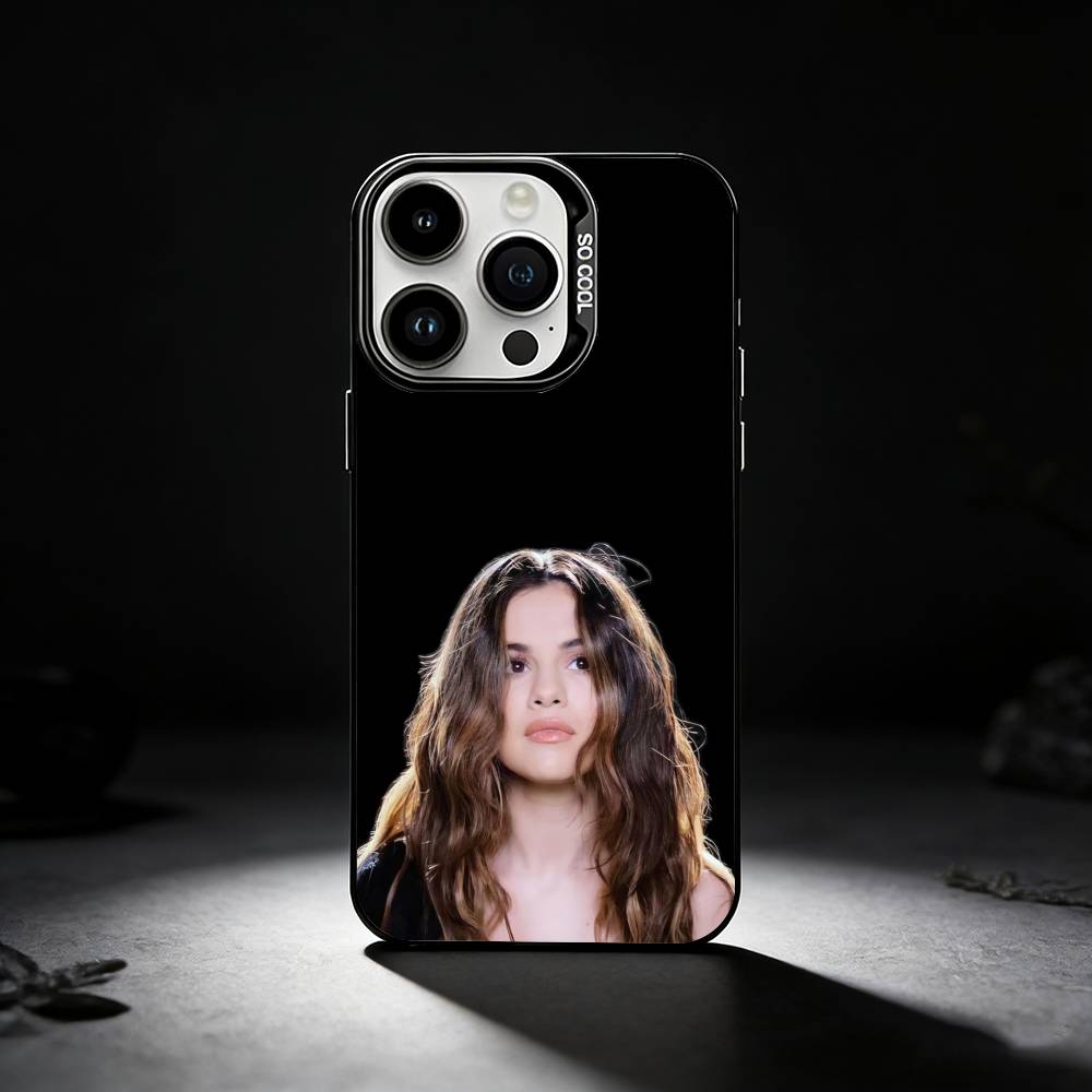 Singer Selena Gomez Phone Case For iPhone 17,16,15,14,13,12,11 Plus,Pro Max,XS,Colored silver phone case iPhone16