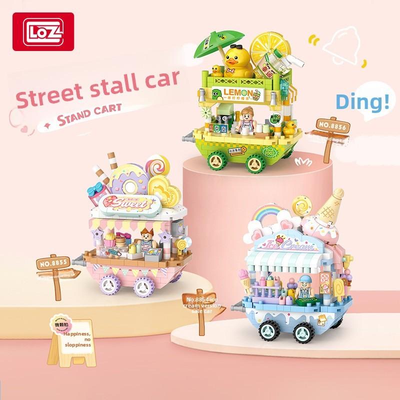 Coffee And Snack Shop Vending Car Assembled Model Ornament For Creative Kids And Diy Enthusiasts