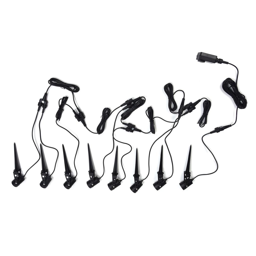 8Pcs LED Garden Lawn Lamp IP65 Waterproof Landscape Lighting for Courtyard Villa Pathway Warm