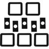 10Pcs Bulb Socket and Lighting Lens Foam Gasket Seal Set Compatible with Lund Cab Sun Moon Visor