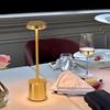Three Colors LED Table Lamp Metal Body Rechargeable Night Light  Restaurant Ambient