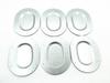 6pc Metal trunk drain plug Plate Covers for Chevelle 1967-77 Body