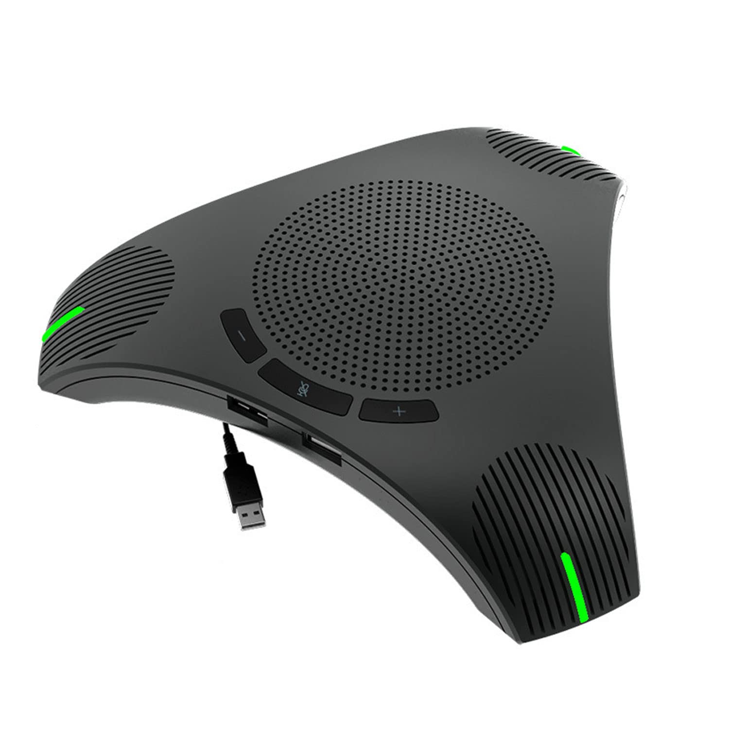 

iTOPVIS USB Microphone Person Business Meeting Microphone Omnidirectional Echo Cancelling Ideal for Plug and PC Gaming Compatible with OS Speaker, чорний