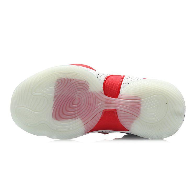 Li Ning Kids Air Raid 6 Comfortable Versatile High Top Basketball Shoes Kids Basketball Shoes Red Black YKBR002-9