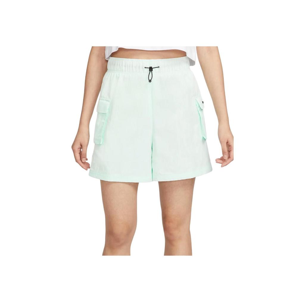 Nike Elastic Woven Sports Casual Shorts Women Bottoms Light-Green DM6248-394