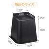 DEWEL Table Leg Extensions, Kotatsu Leg Raisers, Adjustable Height, 4-Piece Set, 500kg Weight Capacity, Approx. 15cm Height, Easy To Clean, Black