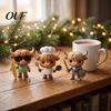 New Year Gift Sets 24 Days 3D Highland Cow Advent Calendar 2026, Christmas Countdown Festive Box with Cute Farm Cattle Mini Figurines for Holiday Desk