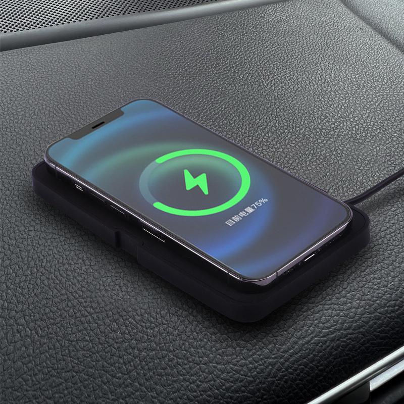 15W Low-Temp Fast Wireless Car Charger for Apple, Huawei, Samsung