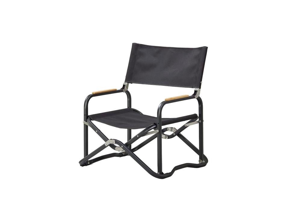 LALPHA Outdoor Chair Folding Chair Compact Slim Low Chair 610 x 535 x 690mm LV-150BK