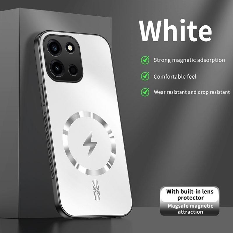 For OnePlus Nord 6 Case Integrated Magnetic Light-absorbing Fashion Ice Image Frosted Surface Shock Absorption Box