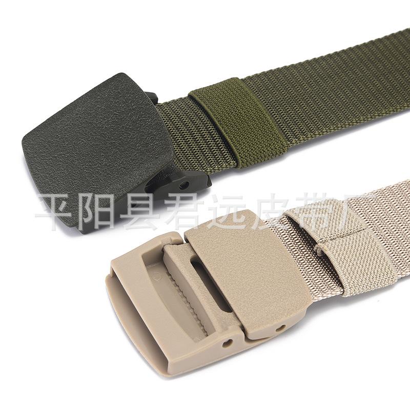 Lightweight Snap Belt Quick Drying Nylon Smooth Plastic Steel Buckle Belt Adult Sports Outdoor