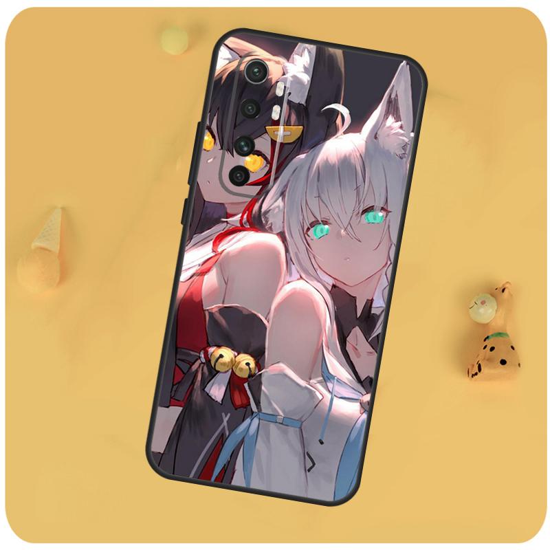 Shirakami Fubuki Hololive Cover For Xiaomi 15 13 14 Ultra 11T 12T 13T 14T Pro POCO X7 X6 Pro X3 X5 F5 F6 M6 Pro Case