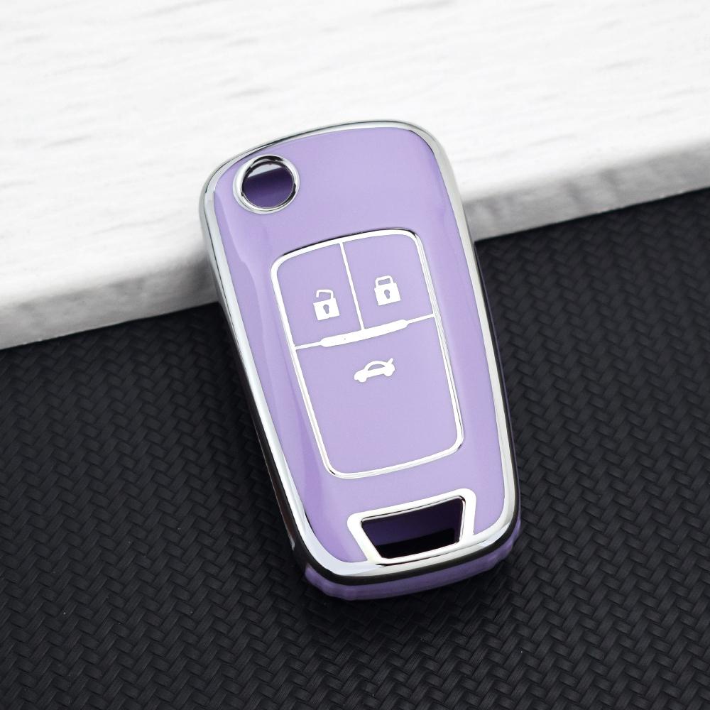 2/3 Buttons Tpu Car Key Case Cover For Chevrolet Malibu Cruze Camaro Aveo Sail Epica Lova Impala Orlando For Buick Opel Key Bag