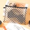 3pcs/set Hot Mini Transparent Heart Makeup Bag Women Portable Lipsticks Cosmetic Storage Pouch Ins Clear Ctue Small Make Up Bag