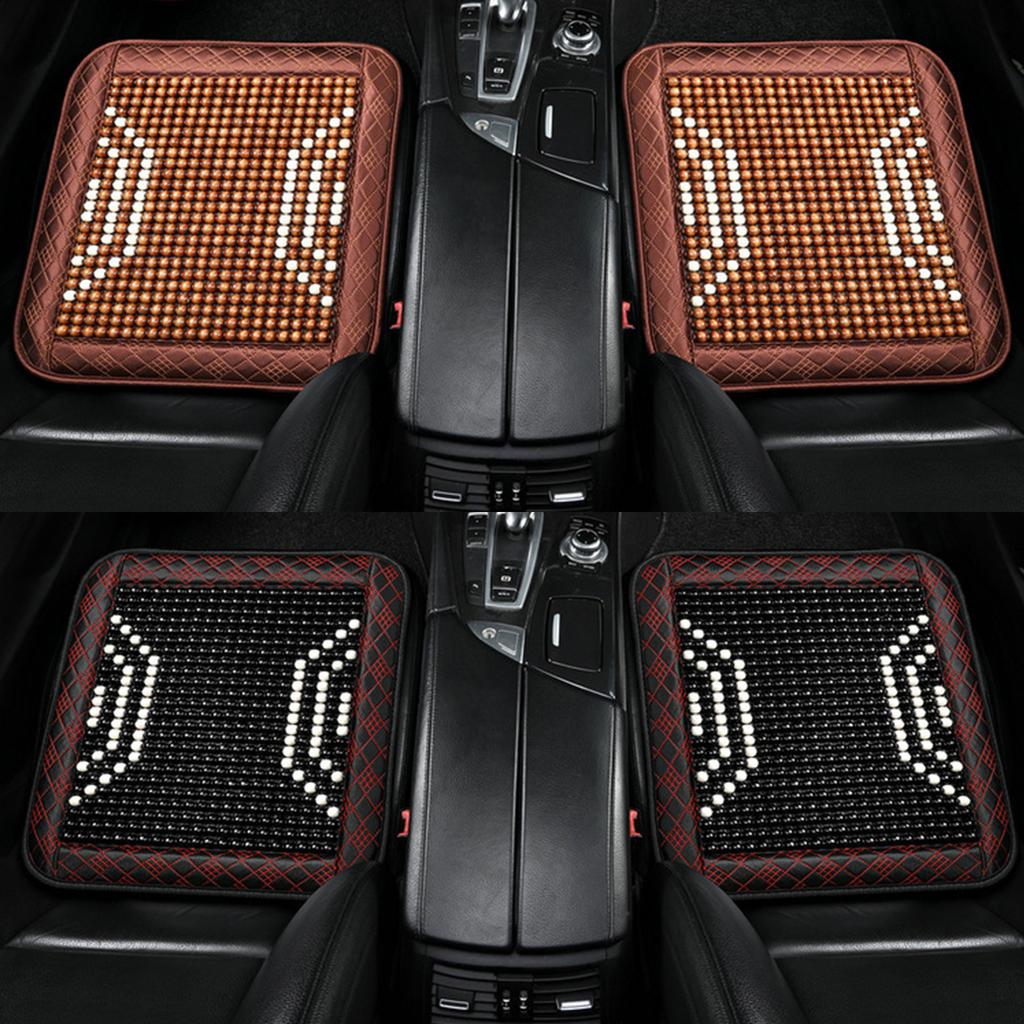 Beaded Comfort Seat Cover Ventilated Cooling Seat Pad Lumbar Back Brace Support Cushion Universal Car Chair Accessories