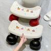 Toilettenhocker für Erwachsene Hocksitz mit Anti-Rutsch-Pads PP-Kunststoff Badezimmer-Trittschemel Tragbarer Töpfchenhocker