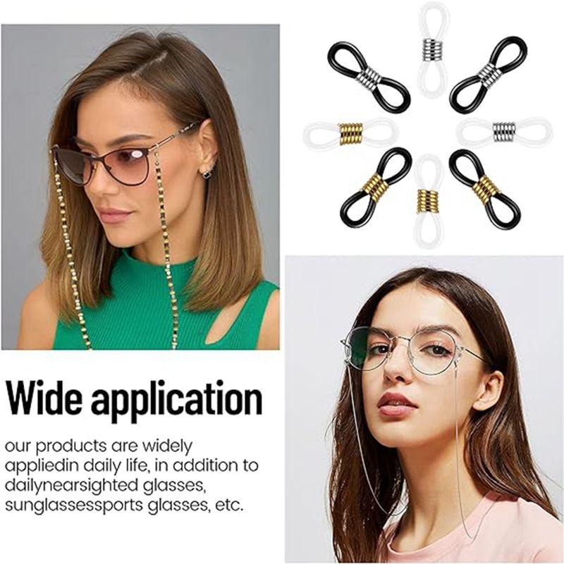 M-Modern-60 Piece Glasses Chain Ends Glasses Chain Ring Holder As Shown Glasses Connector Glasses Fixed Chain Ends
