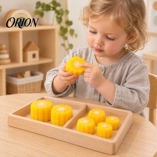 Simulated Vegetable Ornaments 6Pcs Artificial Corn Slices Set, Realistic Fake Props, Decor Creative for Farmhouse Kitchen Home Decoration Decorative