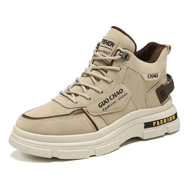 Fashion Spring and Autumn Classic Men's Shoes New Outdoor Travel Mountaineering Shoes Anti slip and Wear resistant Leisure Running Shoes