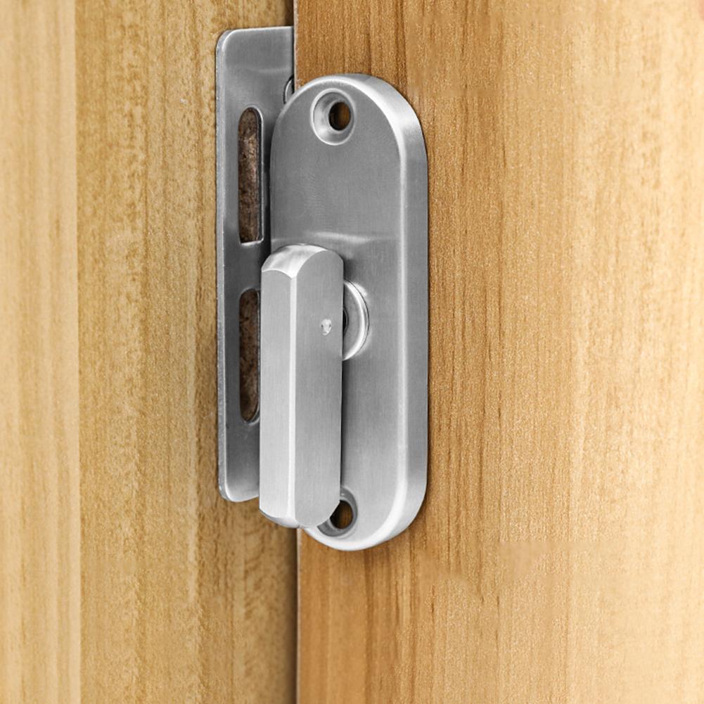 Latch Door Lock Most Door Flap Locks Exquisite Reinforced Safety Silver Stainless Steel For Most Door Flap Locks Safety
