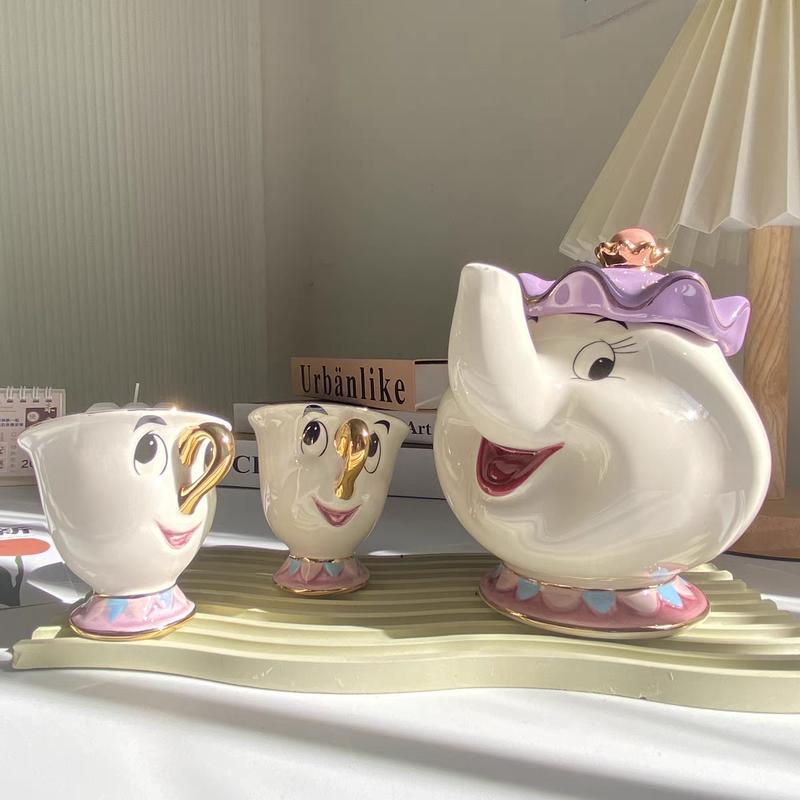Cartoon Tea Cute Beauty And The Beast Coffee Cup Mrs Potts Chip Cup Tea Cup Pots A Tea  Christmas Gifts