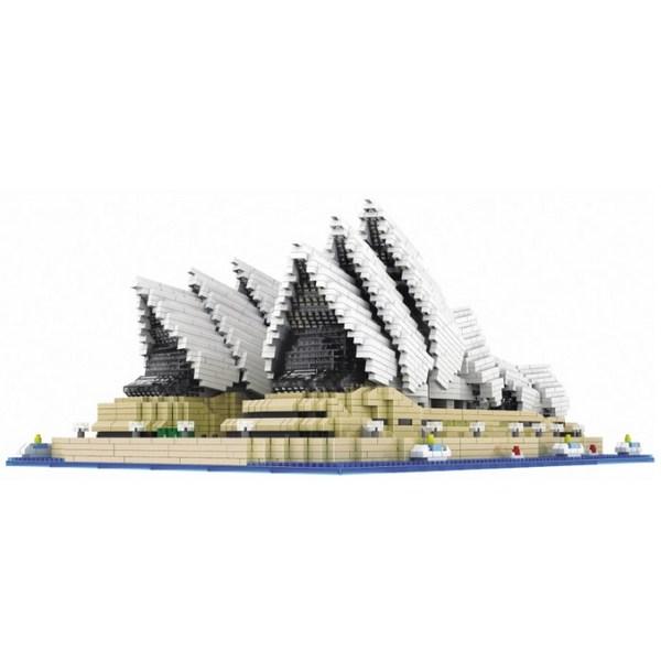 Frandy Nanoblock Landmark Large Building Sydney Opera House SM9916, Mixed Colors, Korean Popular Toys