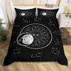 Sun And Moon Duvet Cover Set King Size Purple Liac Dream Catcher Star Bedding Set For Kids Children 2/3pcs Bohemia Quilt Cover