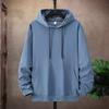 Autumn and Spring New Fashion Trend Pure Color Sports Fitness Hoodie Men's Loose Comfortable Plus Size High Quality Outerwear