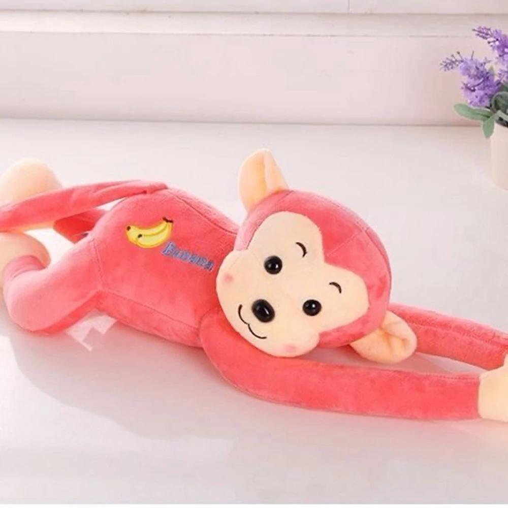 45cm Cute Long Arm Monkey Plush Toy 5 Color Anti-Collision Banana Can Tie Curtains With Monkey Doll Multi-Purpose Decoration