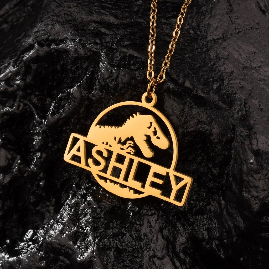 Atoztide Personalized Custom Moon Star Name Necklaces for Women Men Stainless Steel Pendant Link Chain Birthday Jewelry Gift