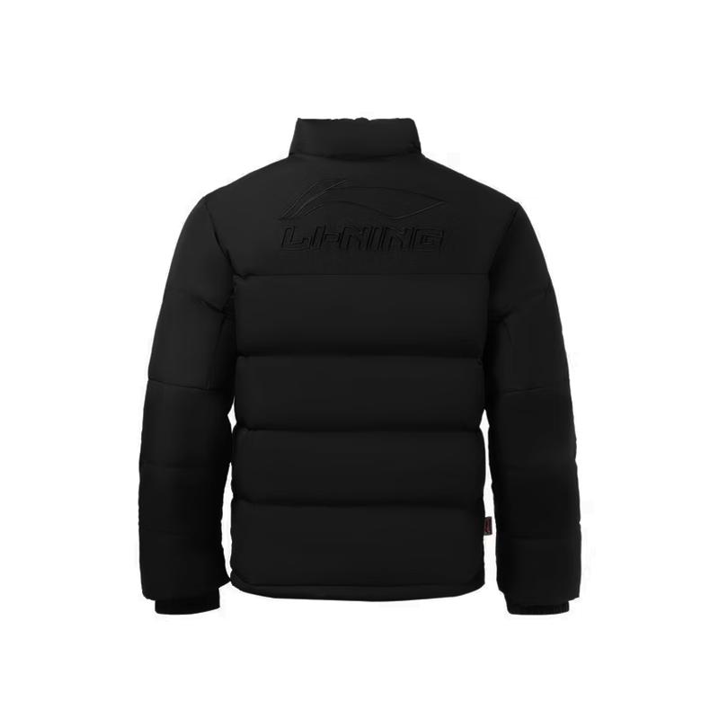 Li Ning Label Embroidered Trendy Warm Windproof Short Stand Collar Down Jacket Men Jacket YYMV215-1