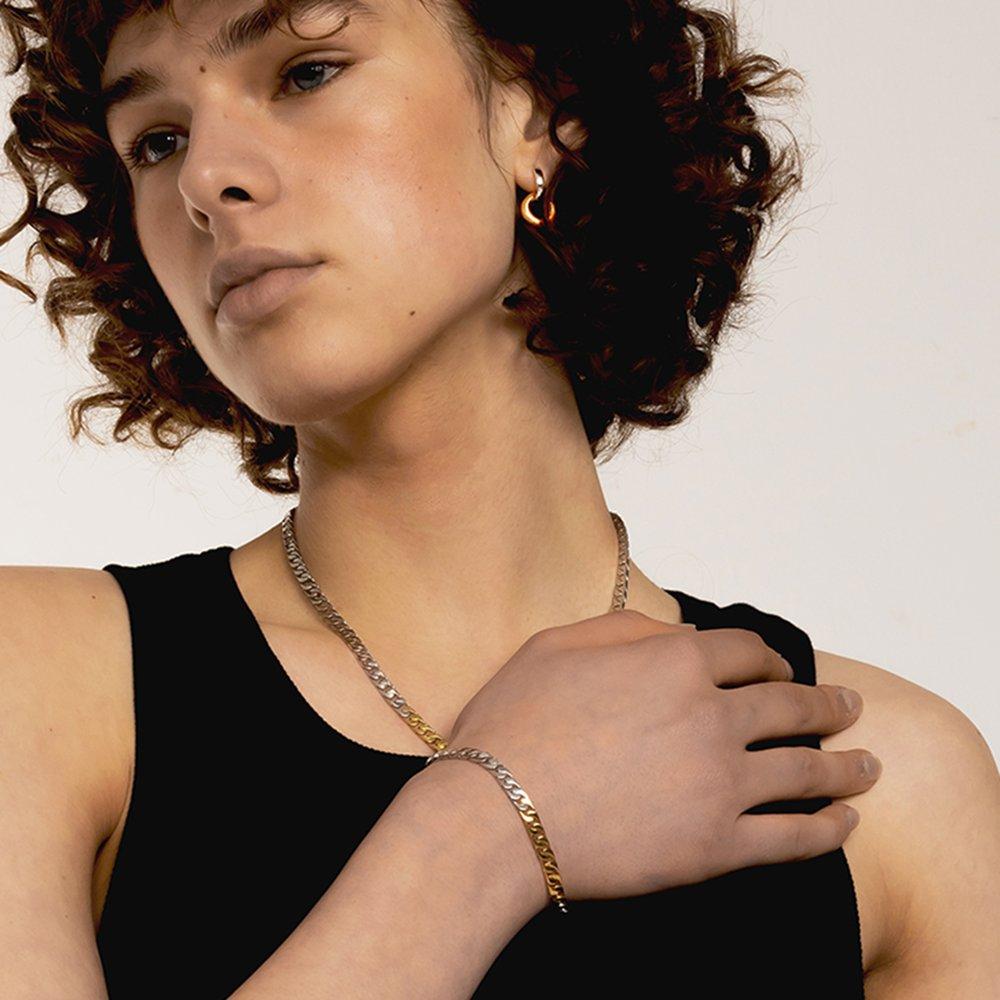 Vivi Curve Combo Chain Bracelet