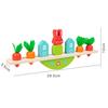 Montessori Sensory Toys Stacking Toys for Baby Rabbit Animal Balance Wooden Building Blocks Early Childhood Education Game Gift