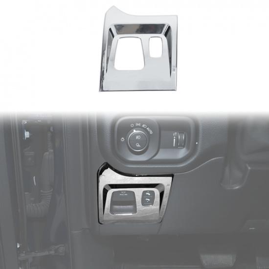 Car Electronic Handbrake Switch Button Cover Trim Panel for Dodge Ram 18+ Chrome