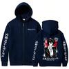 Anime Bungo Stray Dogs Dazai Osamu Zipper Hoodie Men Women Casual Manga Oversized Streetwear Male Fashion Vintage Zip Up Jacket