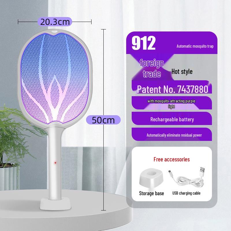 Rechargeable Electric Mosquito Swatter with Lithium Battery Mosquito Repellent - Fly Killer and Mosquito Killer.