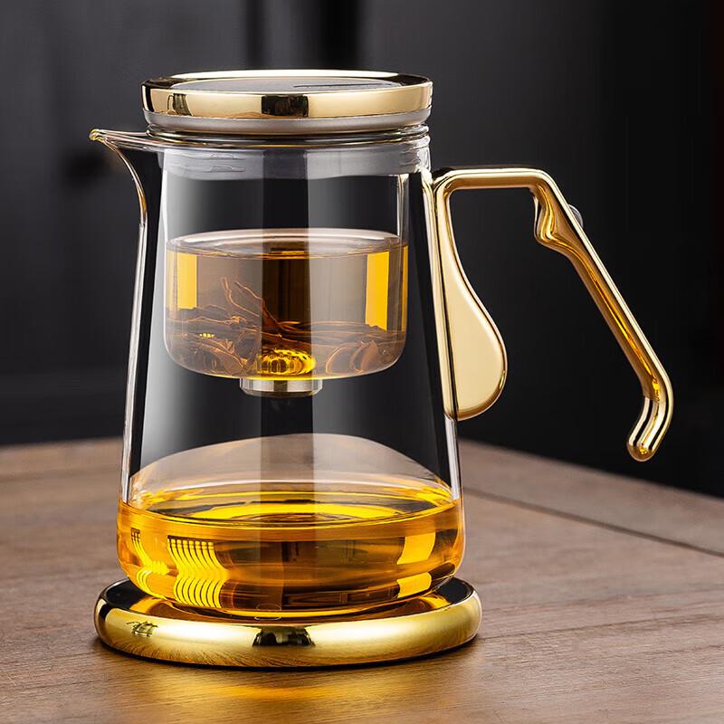 Shangqi Glass Tea Infuser Teapot with Warmer Pad