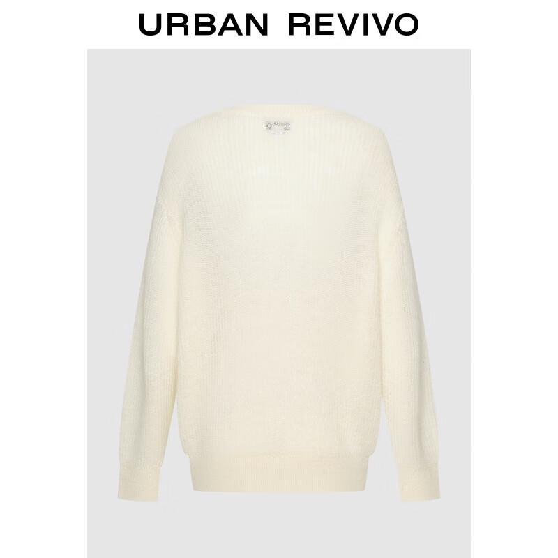 

UR Women s Color-block Letter Jacquard Knit Sweater L