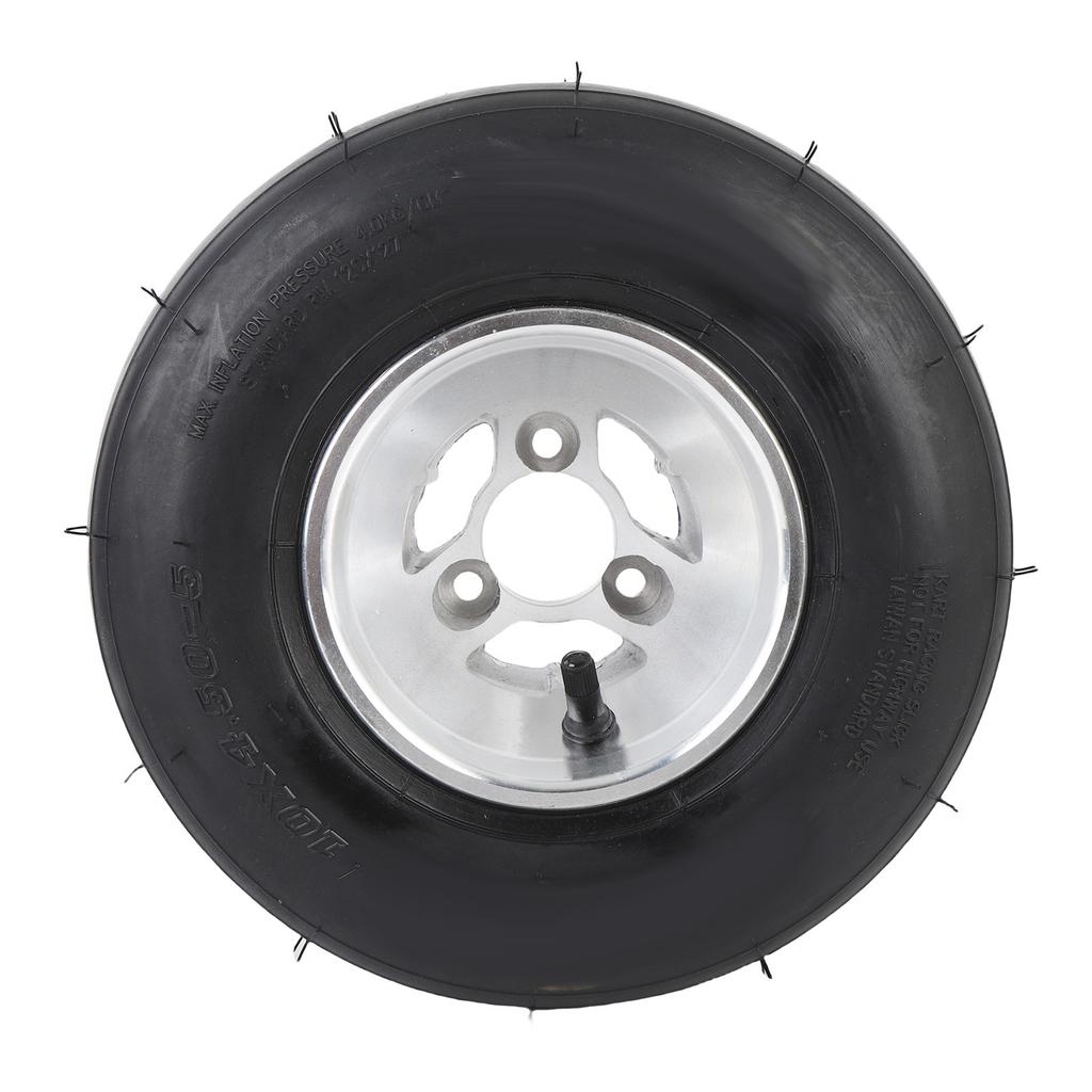 10x4.50 5 Front Wheels Tire with Rim 4PR Tubeless Enhanced Traction Puncture Proof for Drift Trike Go Kart ATV UTV Golf