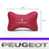 Car Headrest Suede Pillow Seat Memory Foam Accessories Valve Cap For VW Golf Amarok T5 Phaeton Teramont ID3 Tiguan T-Cross Passa Ze8