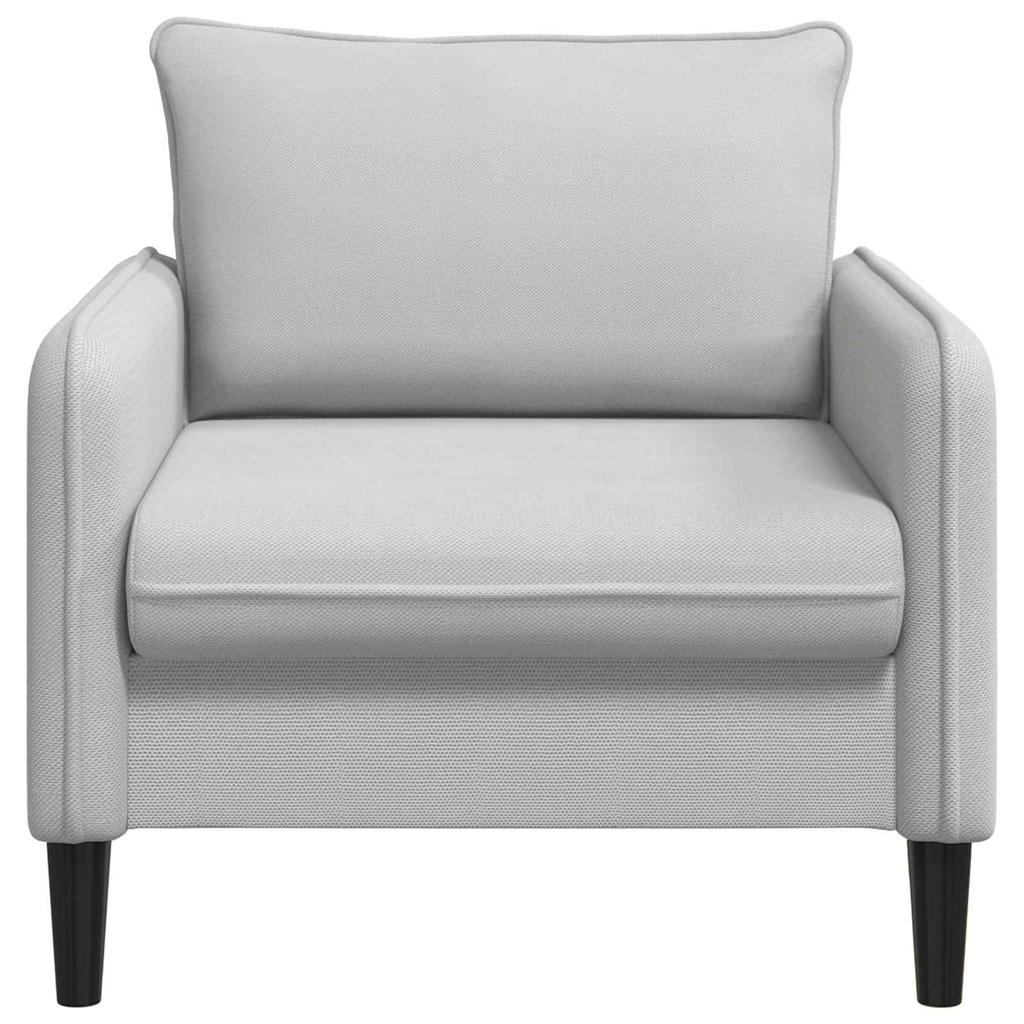 XL Armchair Light Gray Velvet
