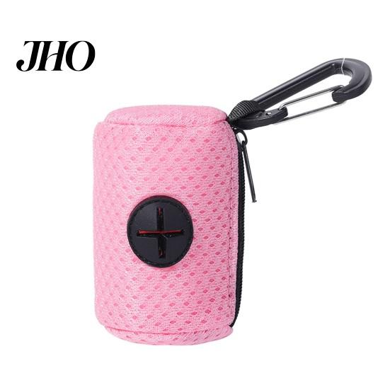 Durable Poop Bag Holder Pet Waste Dispenser Zipper Closing Crossed Drawers with Hanging Easy to Extract Garbage Bags Hook Trendy Convenient Dog Pickup