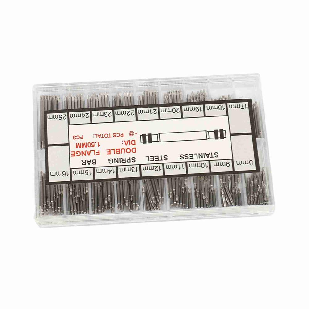 Full Set Stainless Steel Watch Band Spring Bars 8-25mm Size Watch Repair Tool Strap Link Pins DIY Watch Repair