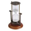 15 Minutes Metal Rotating Sand Glass Timer Clock Hourglass Table Ornament Home Decor Gift