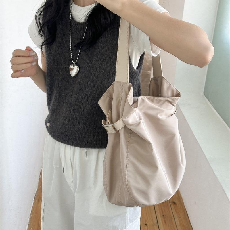 Simple Tote Bag Lazy Style New Simple Casual Portable Nylon Large Capacity Shoulder Bag