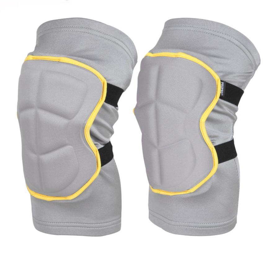 

Наколенники для сноуборда, многослойная утолщенная губка из лайкры, катание на лыжах с выдвижной конструкцией для защитного снаряжения для хоккея на роликах XL серый