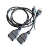 USB Extension Cable: Four-Core Male-to-Female Data Cable for U Disk, Mouse, Keyboard, Printer Connection.