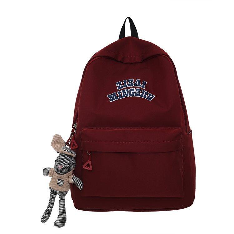 

Рюкзак контрастного цвета, женский рюкзак с цветными блоками для колледжа, школьный рюкзак для младших школьников, школьный рюкзак для старшеклассников красный