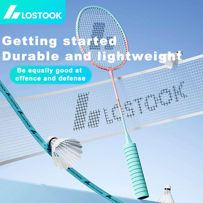LOSTOOK Badminton Racket with 3 Nylon Shuttlecocks/1 Carry Bag Original By Beginners Badminton Set Sports Fitness equipment
