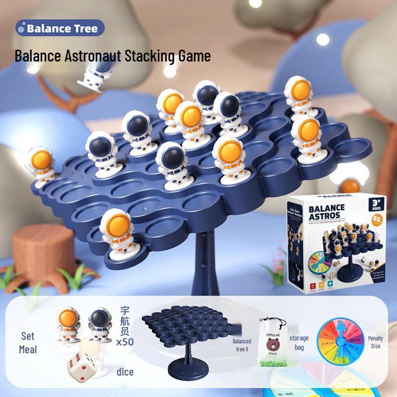 

Desktop Astronaut Stacking Game: Parent-Child Interactive Educational Toy to Boost Concentration English Color Box Packaging